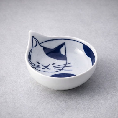 Hasami Ware Blue Cat Bowl (Set of 4) Hasami Ware Blue Cat Bowl (Set of 4)