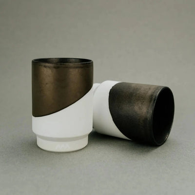 Hasami Ware Diagonal Gold Mud Cup – Large Hasami Ware Diagonal Gold Mud Cup – Large