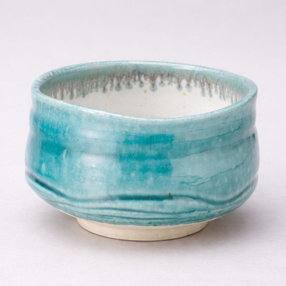 Iguchi Turkish Blue Mino Matcha Bowl Iguchi Turkish Blue Mino Matcha Bowl