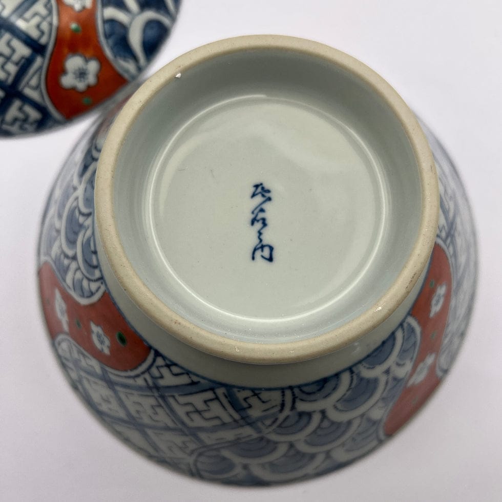 Imari Plum Ribbon Donburi Imari Plum Ribbon Donburi