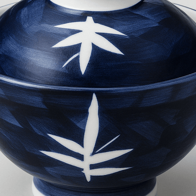 Indigo Bamboo Donburi Bowl with Lid Indigo Bamboo Donburi Bowl with Lid