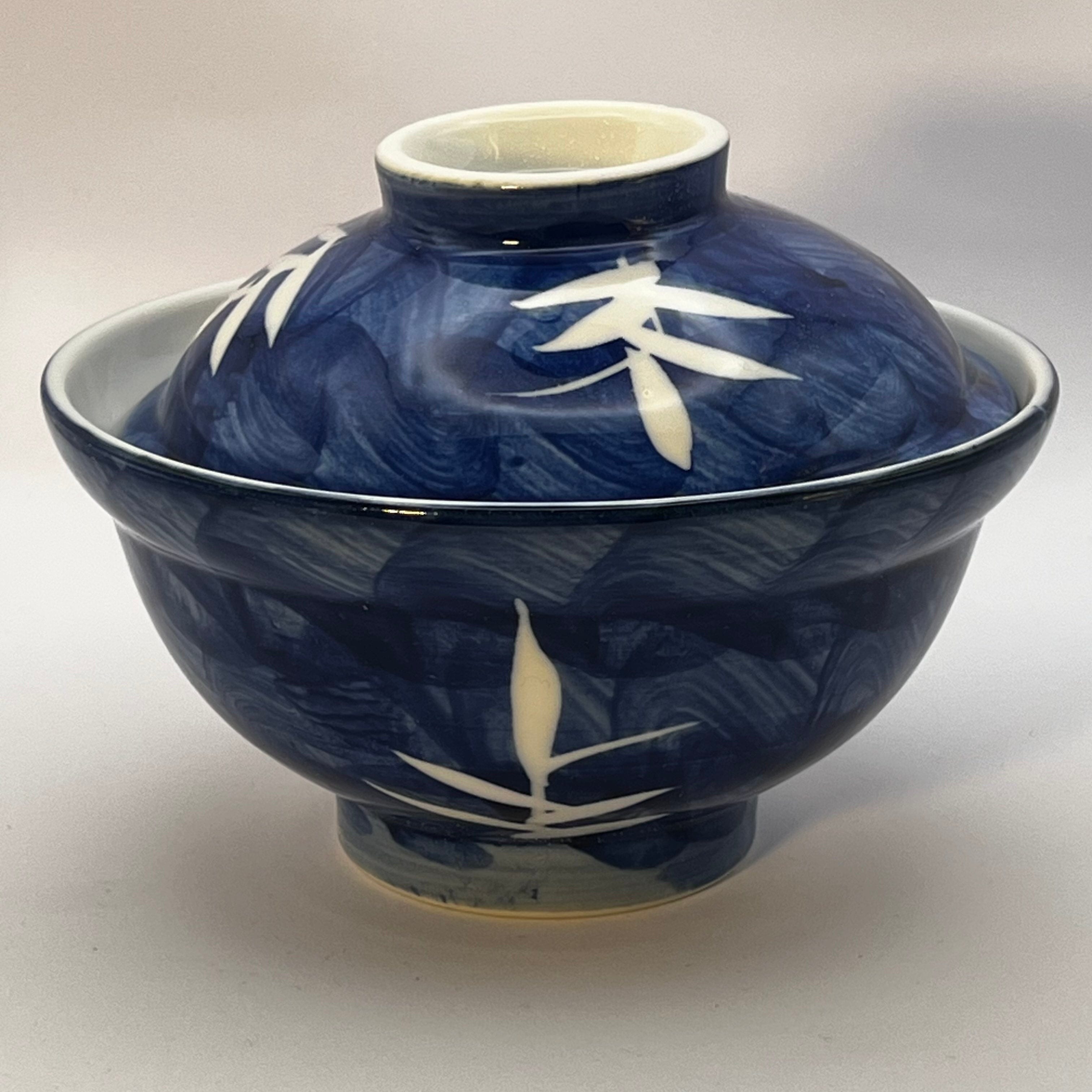 Indigo Bamboo Donburi Bowl with Lid Indigo Bamboo Donburi Bowl with Lid