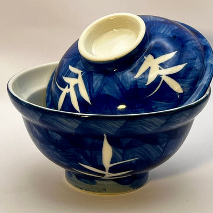 Indigo Bamboo Donburi Bowl with Lid Indigo Bamboo Donburi Bowl with Lid