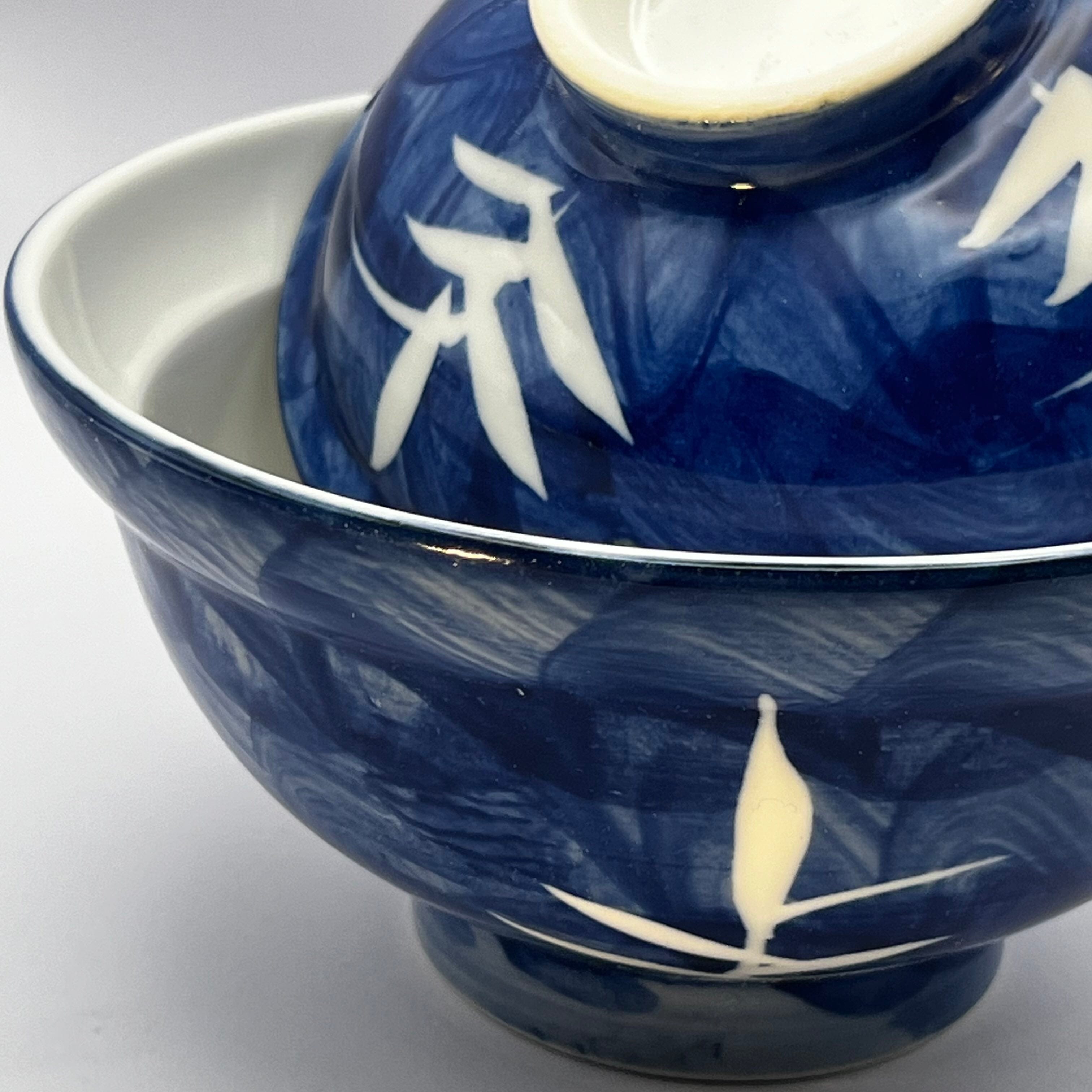 Indigo Bamboo Donburi Bowl with Lid Indigo Bamboo Donburi Bowl with Lid