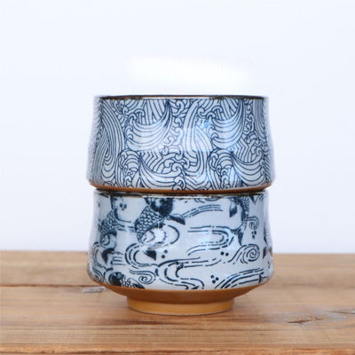 Japanese Matcha Bowl – Carp & Wave Chawan Japanese Matcha Bowl – Carp & Wave Chawan | MyJapaneseWorld