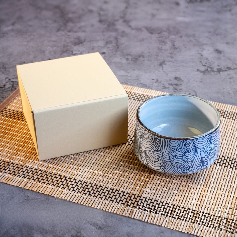 Japanese Matcha Bowl – Carp & Wave Chawan Japanese Matcha Bowl – Carp & Wave Chawan | MyJapaneseWorld