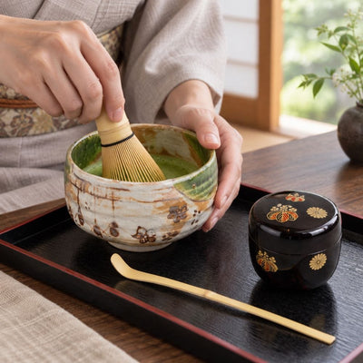 Japanese Matcha Set – Oribe 5-Piece Tea Set Japanese Matcha Set – Oribe 5-Piece Tea Set | MJW