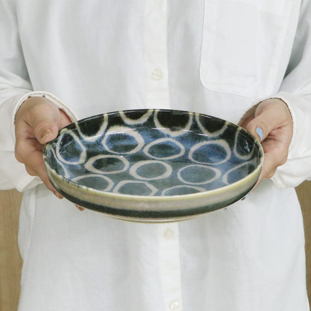 Brush Blue Japanese Pasta Bowls – Set of 3 Japanese Pasta Bowls Set of 3 – Brush Blue | MJW