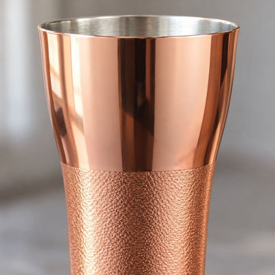 Kagayaki Pure Copper Beer Tumbler – 14.88 fl oz (440 ml) Kagayaki Copper Beer Tumbler 440 ml | Made in Tsubame