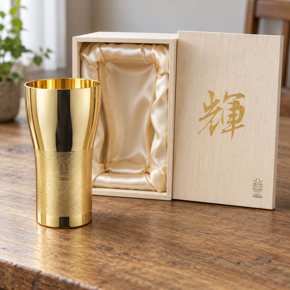 Kagayaki Gold-Plated Copper Beer Tumbler – 14.88 fl oz (440 ml) Kagayaki Gold-Plated Copper Beer Tumbler | 440 ml