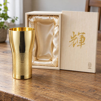 Kagayaki Gold-Plated Copper Beer Tumbler – 14.88 fl oz (440 ml) Kagayaki Gold-Plated Copper Beer Tumbler | 440 ml