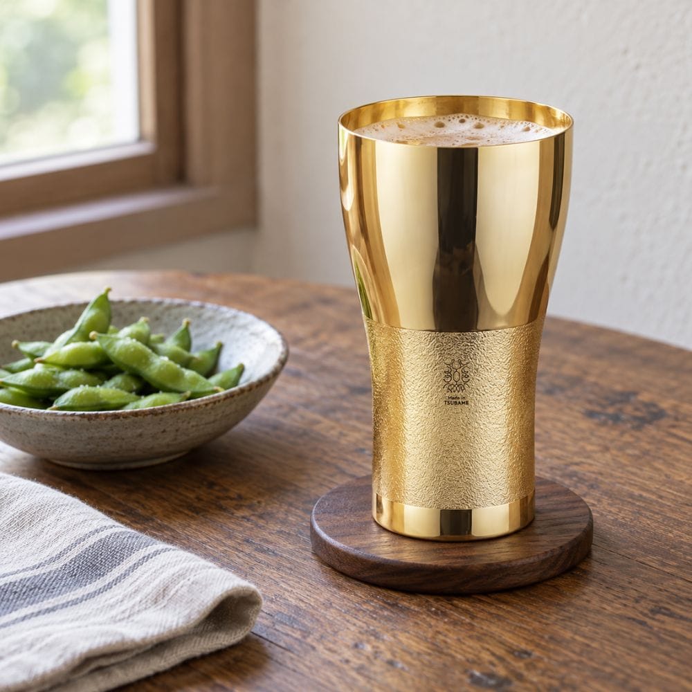 Kagayaki Gold-Plated Copper Beer Tumbler – 14.88 fl oz (440 ml) Kagayaki Gold-Plated Copper Beer Tumbler | 440 ml