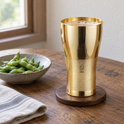 Kagayaki Gold-Plated Copper Beer Tumbler – 14.88 fl oz (440 ml) Kagayaki Gold-Plated Copper Beer Tumbler | 440 ml