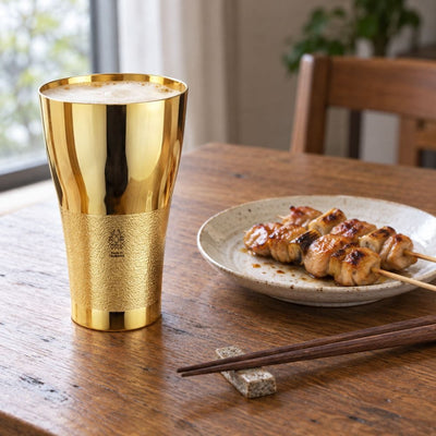 Kagayaki Gold-Plated Copper Beer Tumbler – 14.88 fl oz (440 ml) Kagayaki Gold-Plated Copper Beer Tumbler | 440 ml