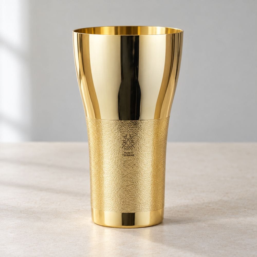 Kagayaki Gold-Plated Copper Beer Tumbler – 14.88 fl oz (440 ml) Kagayaki Gold-Plated Copper Beer Tumbler | 440 ml