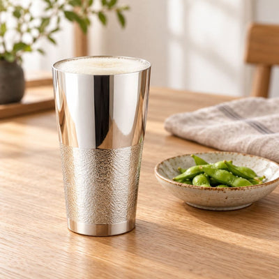 Kagayaki Silver-Plated Copper Beer Tumbler – 14.88 fl oz (440 ml) Kagayaki Silver-Plated Copper Beer Tumbler | 440 ml