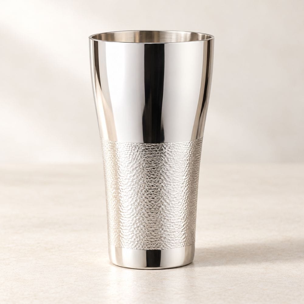 Kagayaki Silver-Plated Copper Beer Tumbler – 14.88 fl oz (440 ml) Kagayaki Silver-Plated Copper Beer Tumbler | 440 ml
