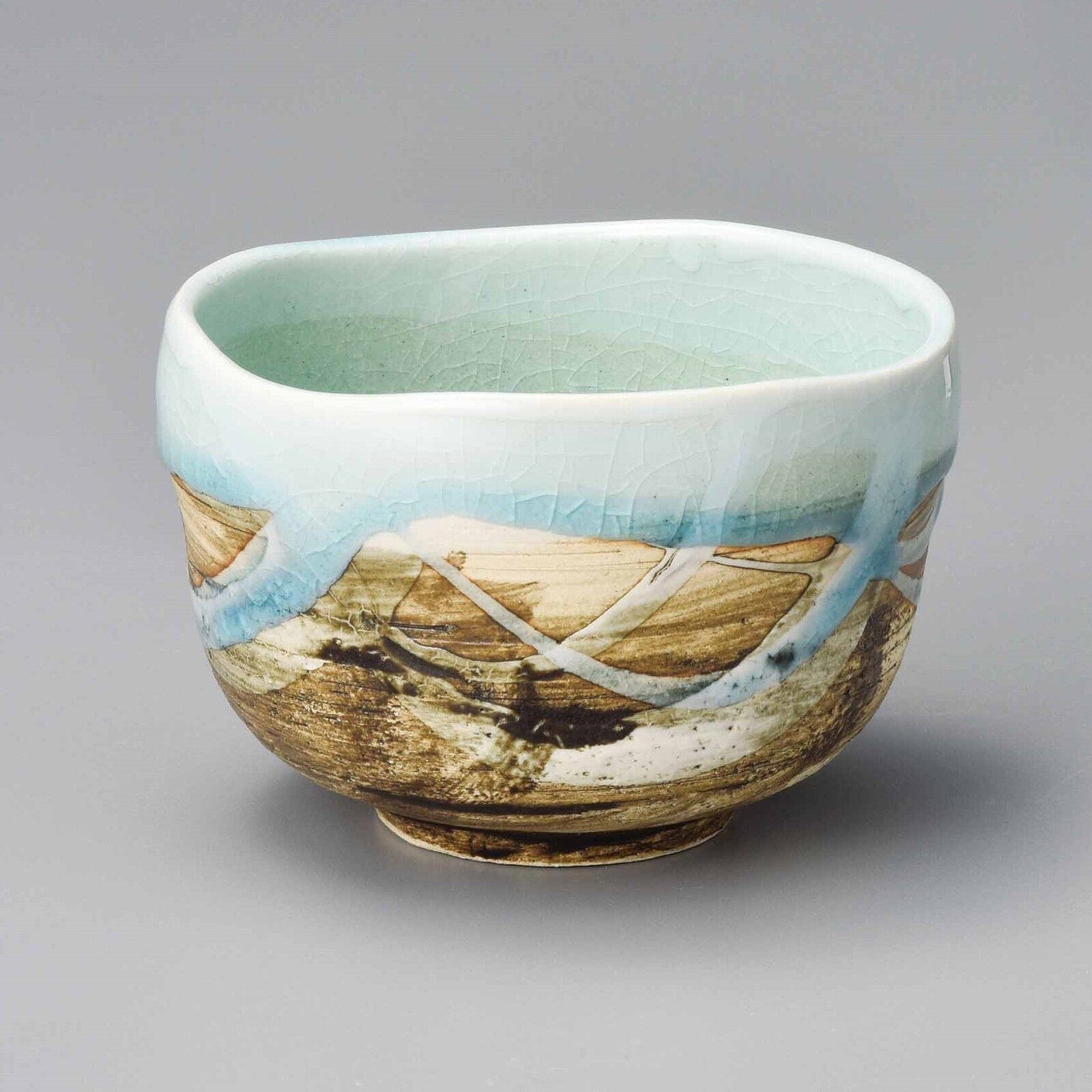 Kakurin blue and white color Matcha Bowl Kakurin blue and white color Matcha Bowl