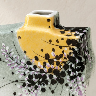 Kinsai Hagi Kutani Flower Vase – Gold & Bush Clover Kinsai Hagi Kutani Flower Vase | My Japanese World