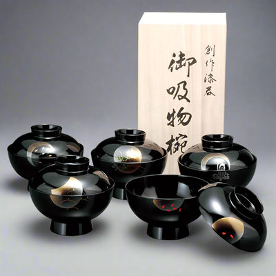 Kishū Artisan Signature Lacquer Soup Bowl Set Kishū Artisan Signature Lacquer Soup Bowl Set