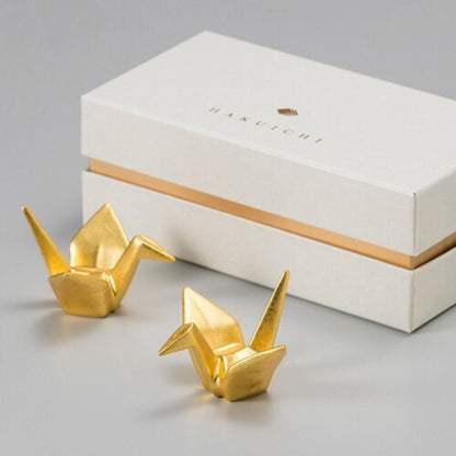 Kissho Golden Crane Chopstick Rest (Pair) Kissho Golden Crane Chopstick Rest (Pair)