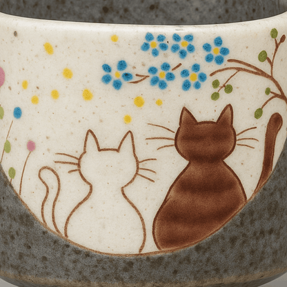 Kutani Cats Tea Cup Kutani Cats Tea Cup