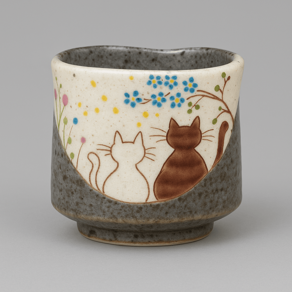 Kutani Cats Tea Cup Kutani Cats Tea Cup