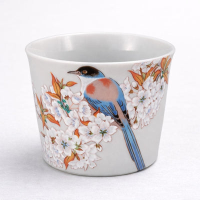 Kutani Cherry and Bird Soba Cup Kutani Cherry and Bird Soba Cup