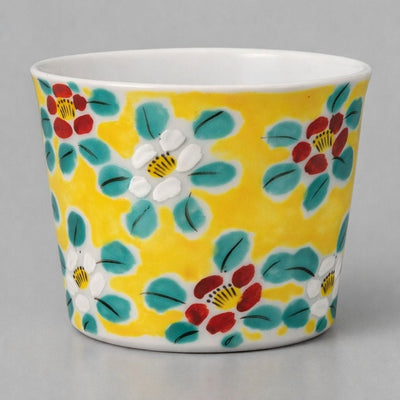 Kutani Flowers Soba Cup Kutani Flowers Soba Cup