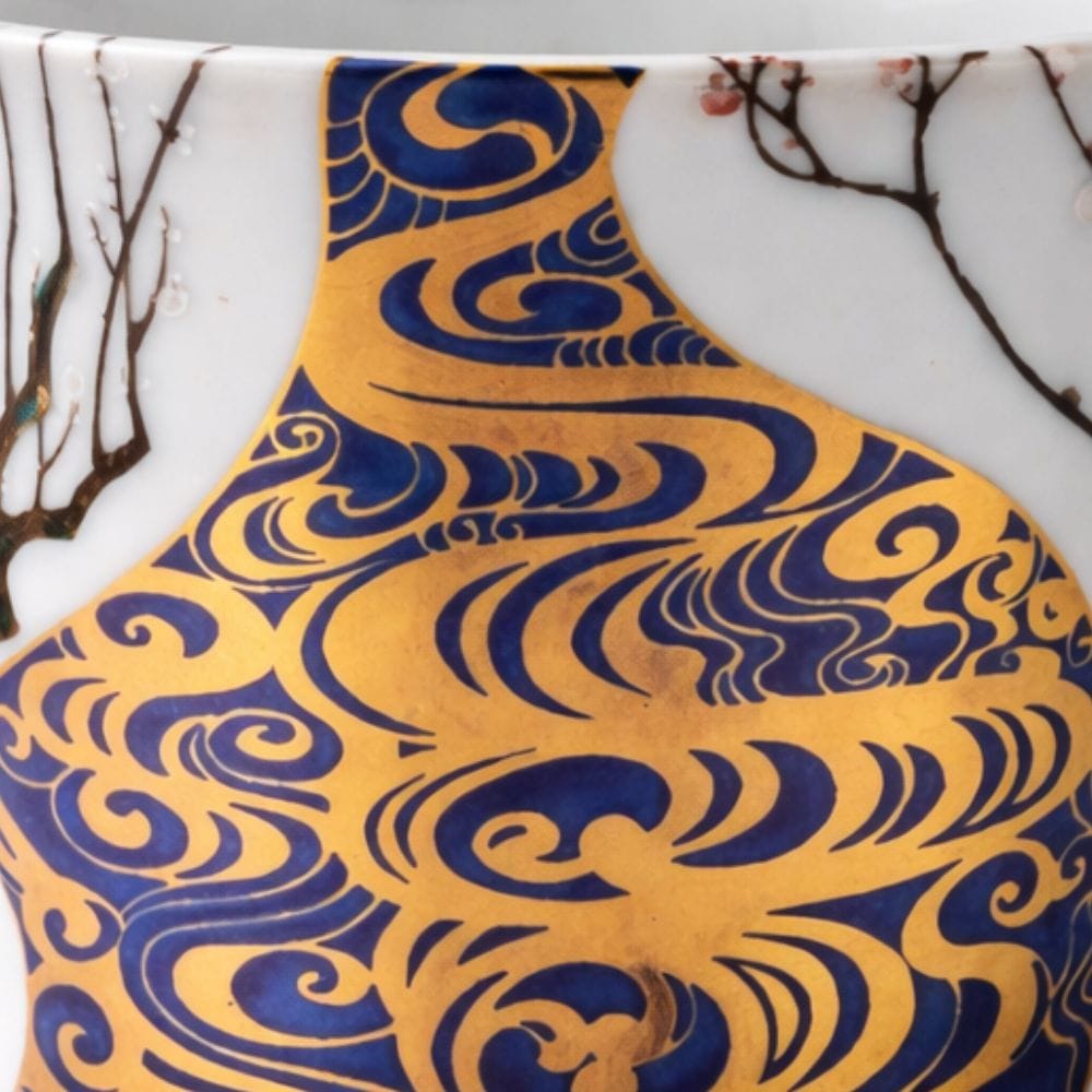 Kutani Golden Blue Soba Cup Kutani Golden Blue Soba Cup