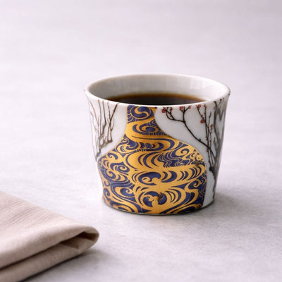 Kutani Golden Blue Soba Cup Kutani Golden Blue Soba Cup