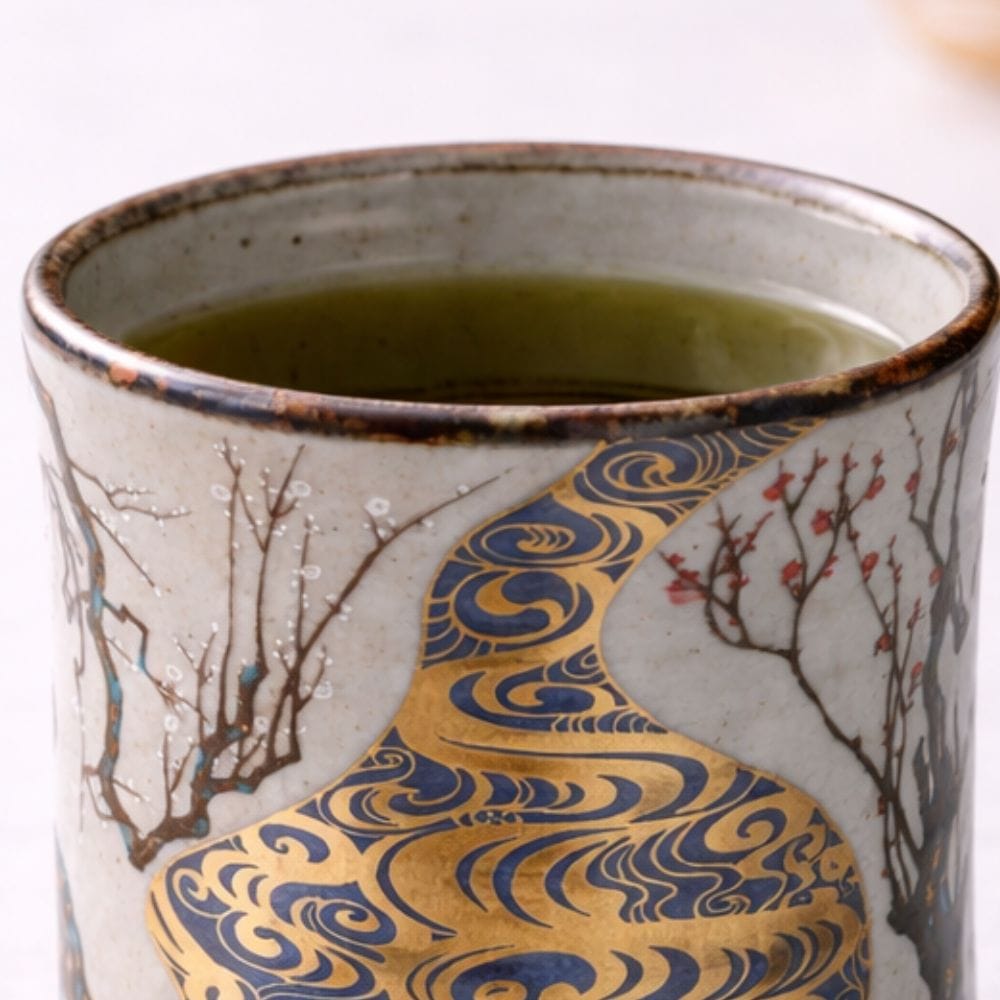 Kutani Golden Blue Tea Cup Kutani Golden Blue Tea Cup