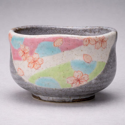 Kutani Hanamai Matcha Bowl Kutani Hanamai Matcha Bowl