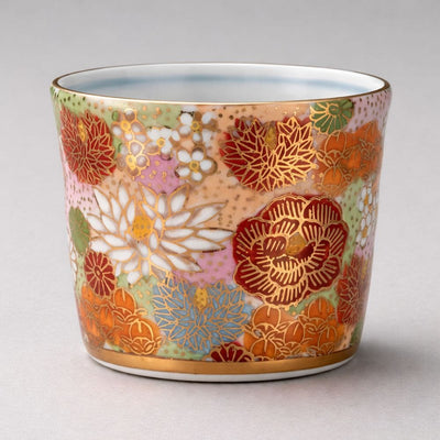 Kutani Hanazume Flowers Soba Cup Kutani Hanazume Flowers Soba Cup