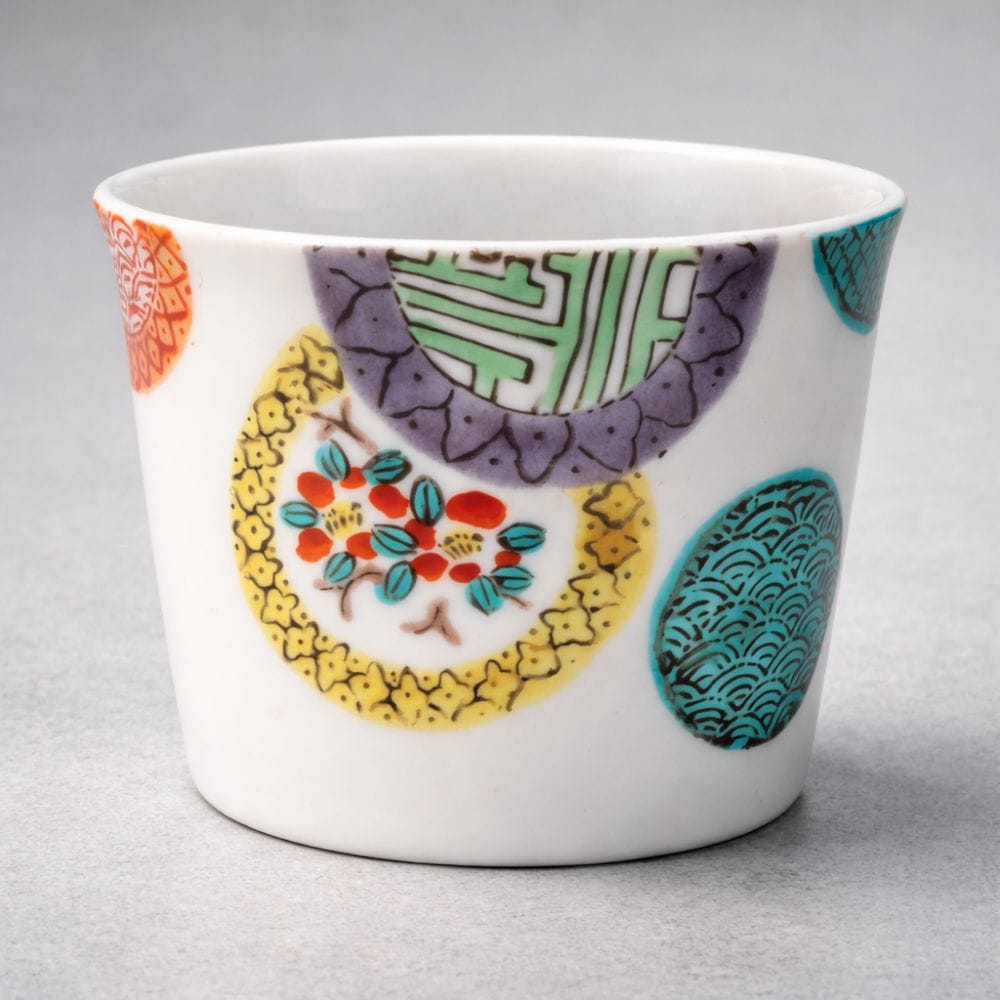 Kutani Harmony Medallions Soba Cup Kutani Harmony Medallions Soba Cup