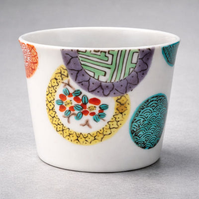 Kutani Harmony Medallions Soba Cup Kutani Harmony Medallions Soba Cup