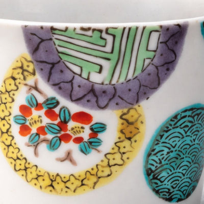 Kutani Harmony Medallions Soba Cup Kutani Harmony Medallions Soba Cup