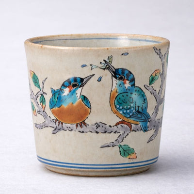 Kutani Kingfisher Soba Cup Kutani Kingfisher Soba Cup