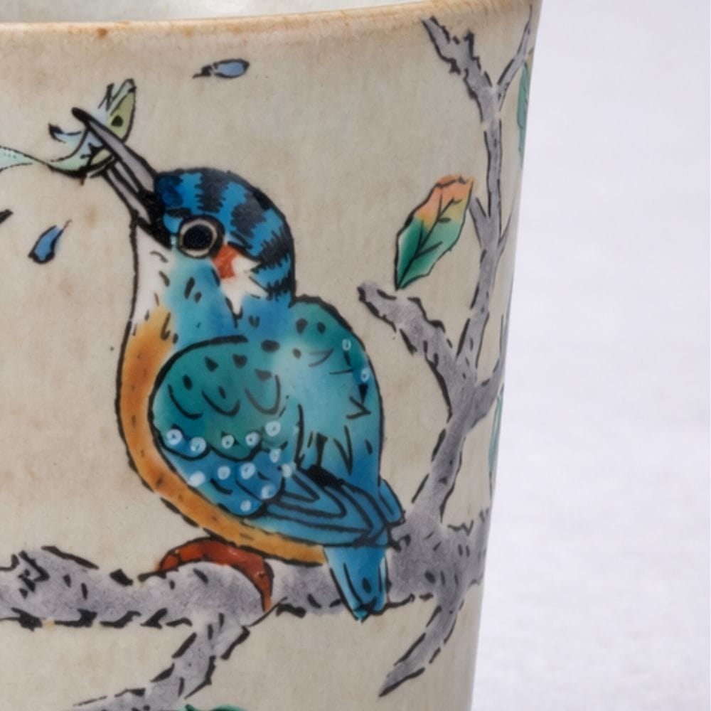 Kutani Kingfisher Soba Cup Kutani Kingfisher Soba Cup
