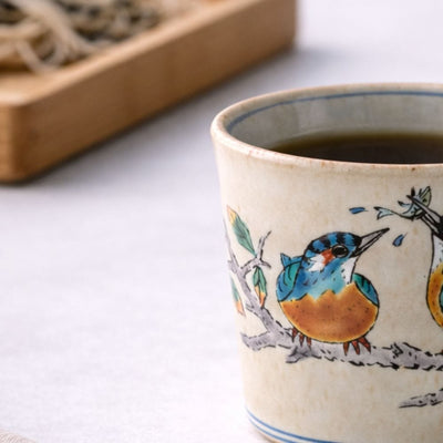 Kutani Kingfisher Soba Cup Kutani Kingfisher Soba Cup