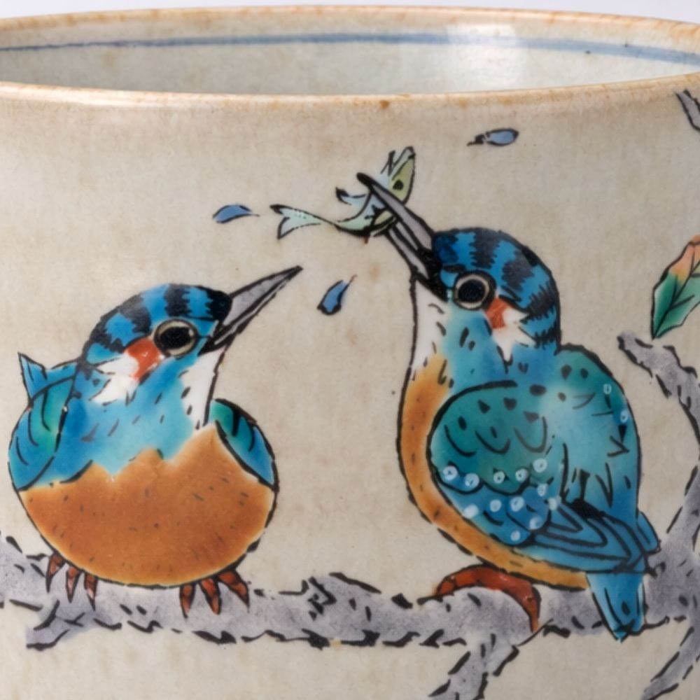 Kutani Kingfisher Soba Cup Kutani Kingfisher Soba Cup