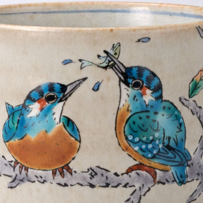 Kutani Kingfisher Soba Cup Kutani Kingfisher Soba Cup