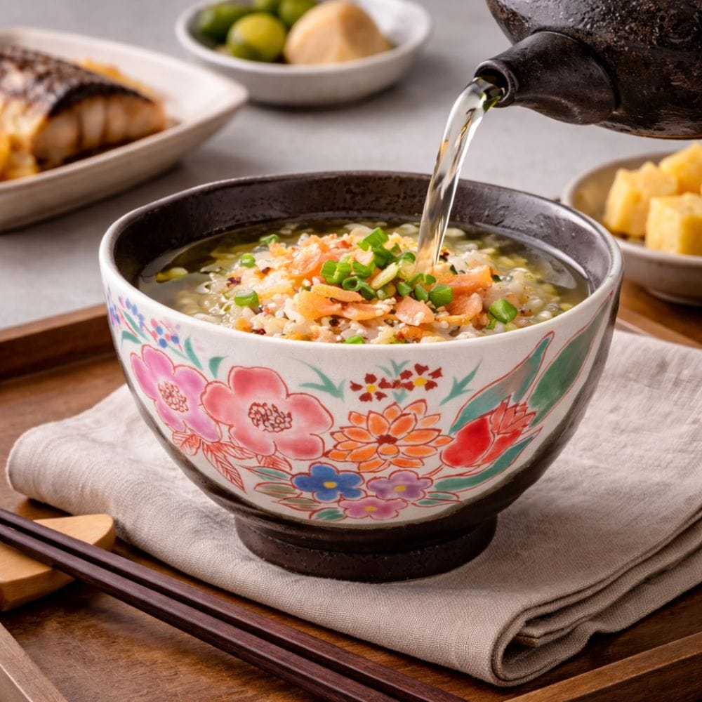 Kutani Ochazuke Flowers Bowl Japanese Craft Kutani Ochazuke Flowers Bowl Japanese Craft