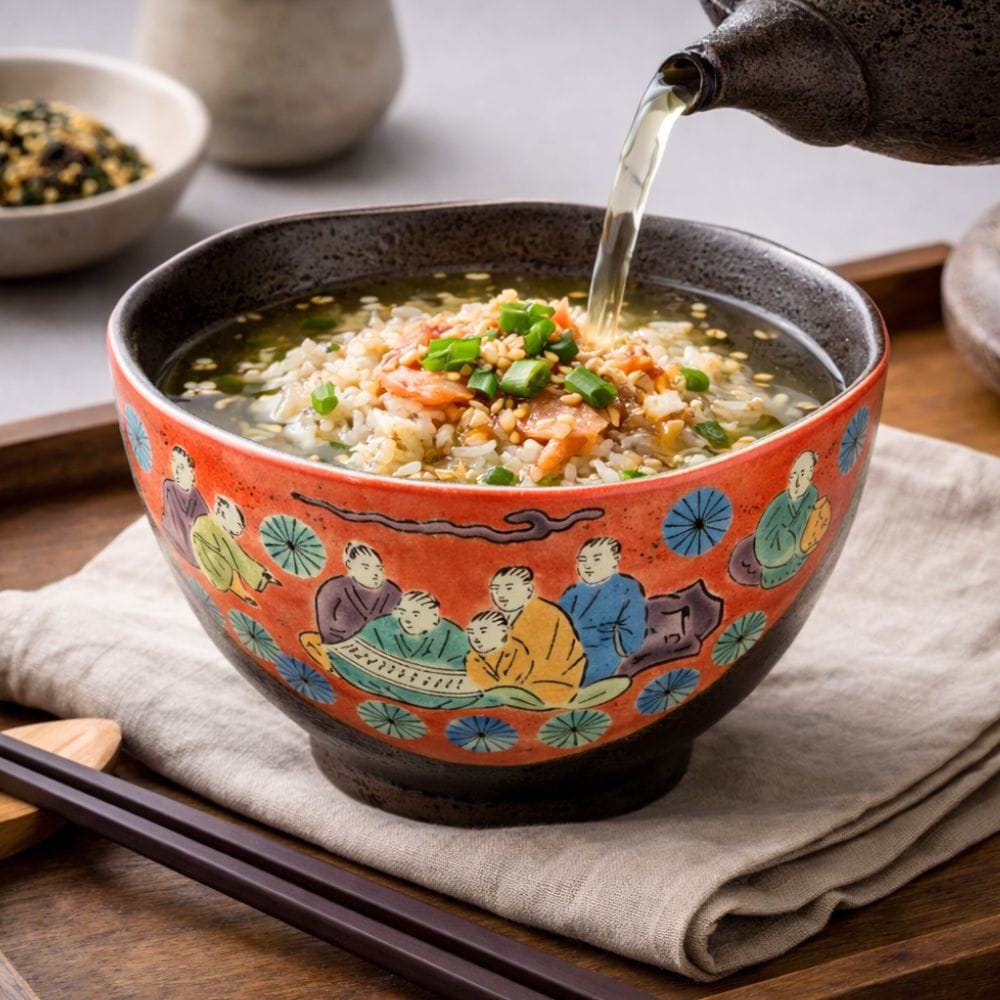 Kutani Ochazuke Kasugayuama Kiln Bowl Kutani Ochazuke Kasugayuama Kiln Bowl