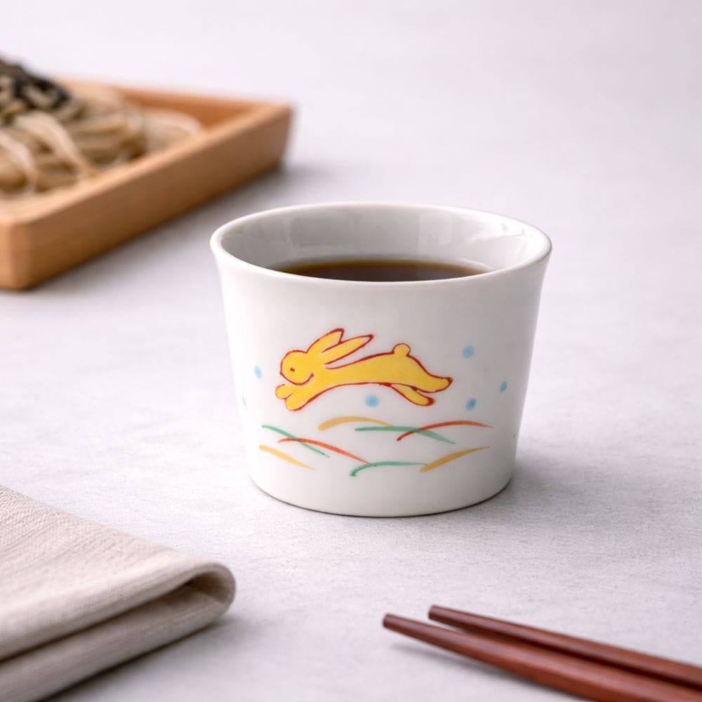Kutani Rabbit Soba Cup Kutani Rabbit Soba Cup