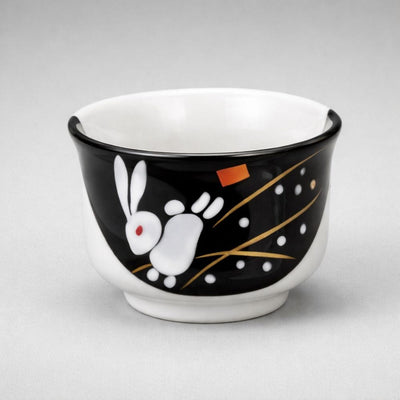 Kutani Rabbits Sake Set [1 Bottle, 2 Cups, 1 Tray] Kutani Rabbits Sake Set [1 Bottle, 2 Cups, 1 Tray]