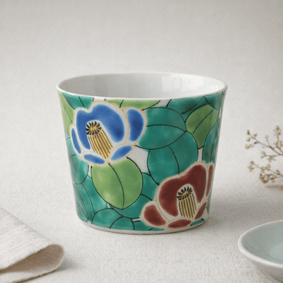 Kutani Porcelain Soba Choko Cup Kutani Soba Porcelain Choko Cup