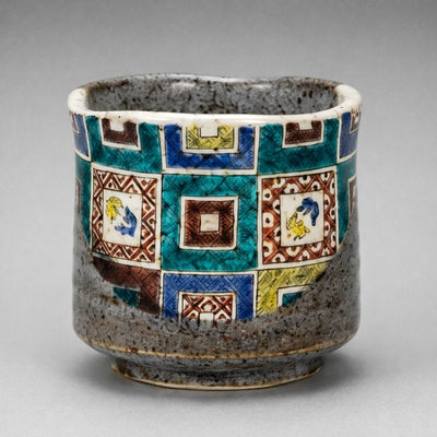 Kutani Stone Pavement Tea Cup Kutani Stone Pavement Tea Cup