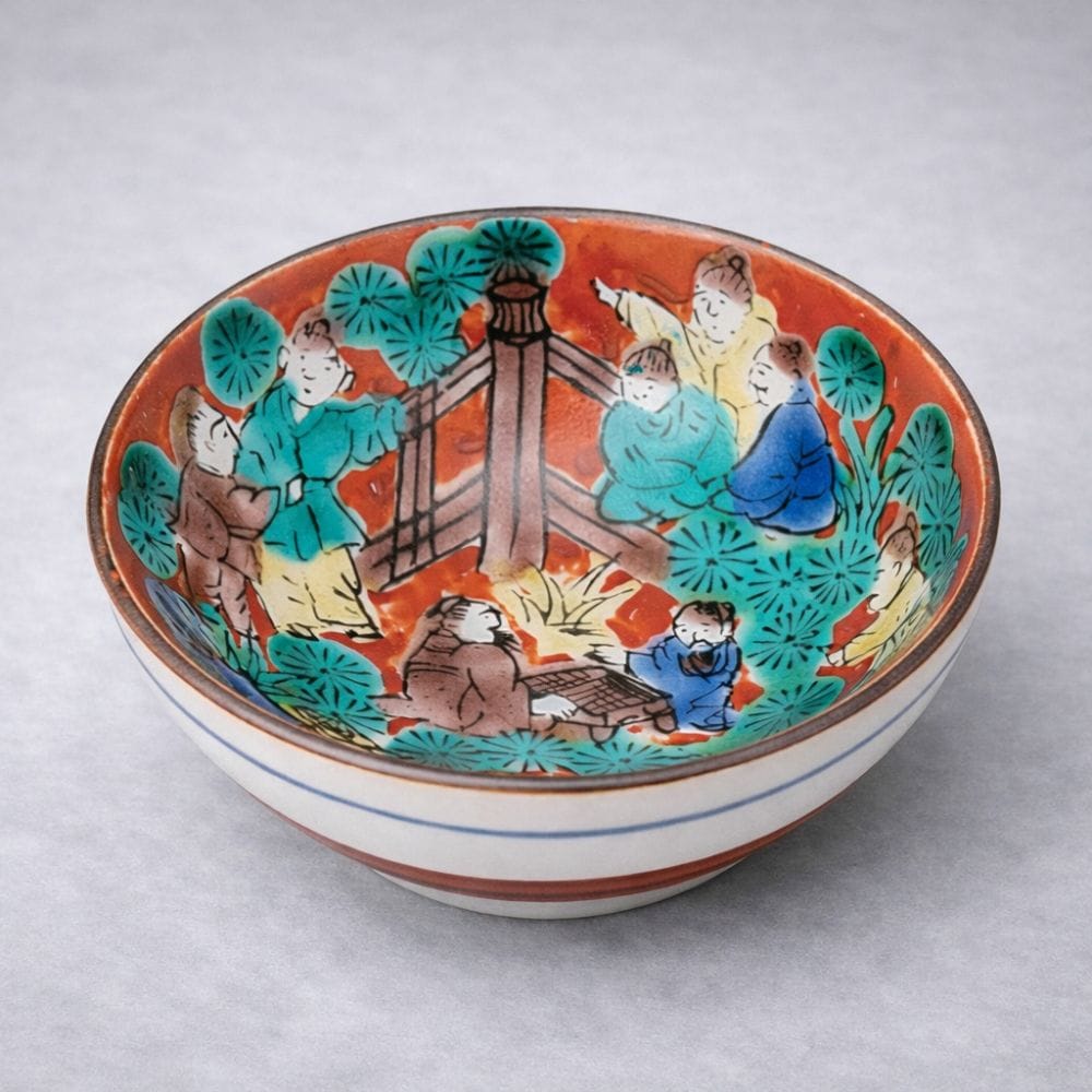 Kutani Traditional Sake Cups Set (5 pieces) Kutani Traditional Sake Cups Set (5 pieces)