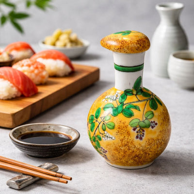 Kutani Yoshidaya Hagi Soy Sauce Dispenser Kutani Yoshidaya Hagi Soy Sauce Dispenser